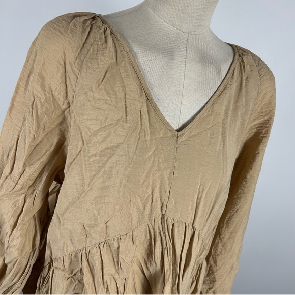 ❤️H&M Elegant Tan Dress M - Picture 4 of 12